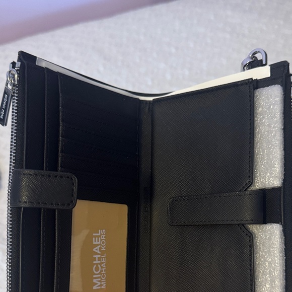 Michael Kors Black Wristlet Clutch